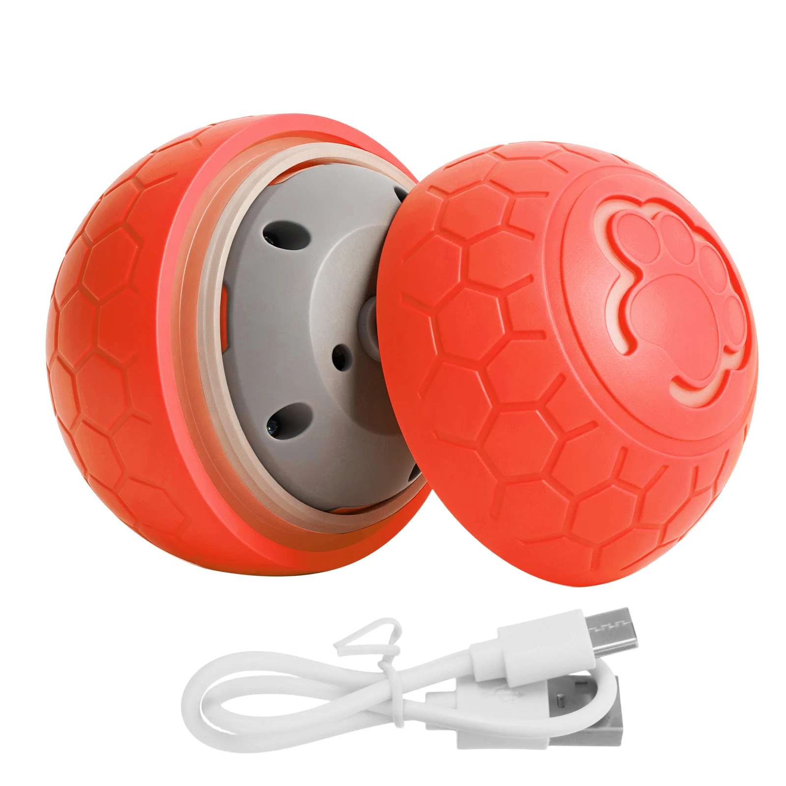 

Rechargeable Interactive Ball Automatic Bouncing Jumping Rolling Moving Chase Electric Pet Play for Medium Large Dogs