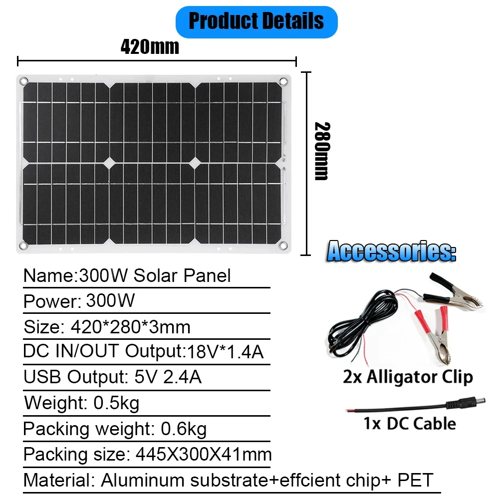 Strona główna 2*300W zestaw słoneczny kompletny Panel 6000w falownik przenośny zewnętrzny zestaw układu słonecznego Solar30A kontroler samochód