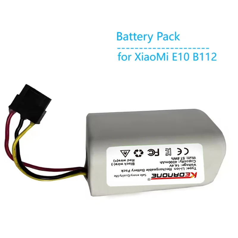 14.4 فولت 4000 مللي أمبير بطارية ليثيوم أيون قابلة للشحن لشاومي Mijia Mi روبوت مكنسة كهربائية ممسحة #4