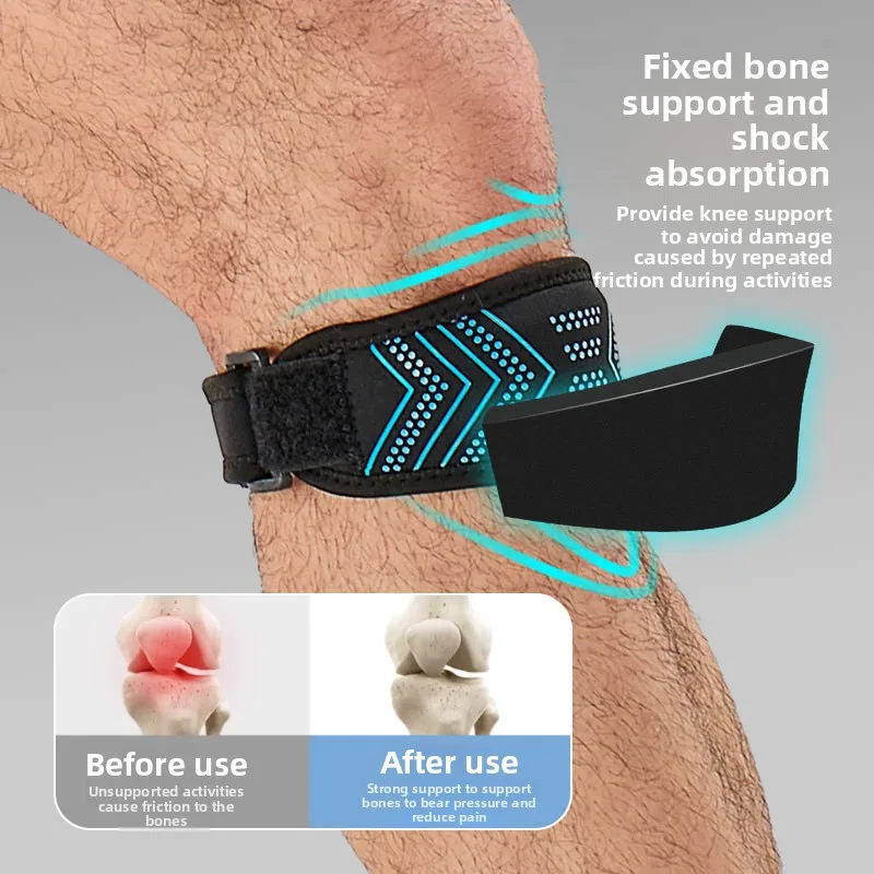 Patellar Band Knee Support Sports Pressure Running Brace Joint Injury Guard Cycling Shock Absorption Badminton Anti Collision