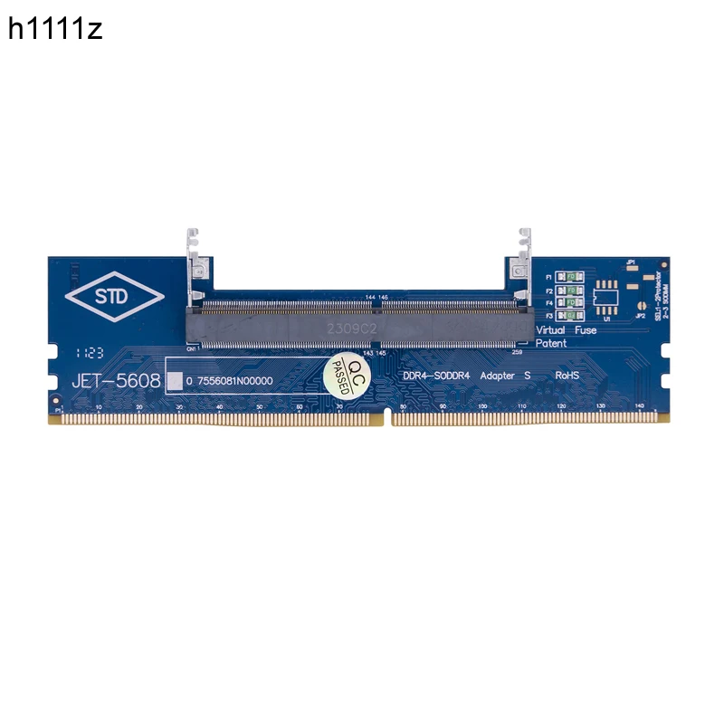 Blue DDR4 SODIMM to DIMM Adapter DDR4 Laptop to Desktop Memory Adapter Card Riser Laptop SO-DIMM to PC DIMM Memory RAM Connector