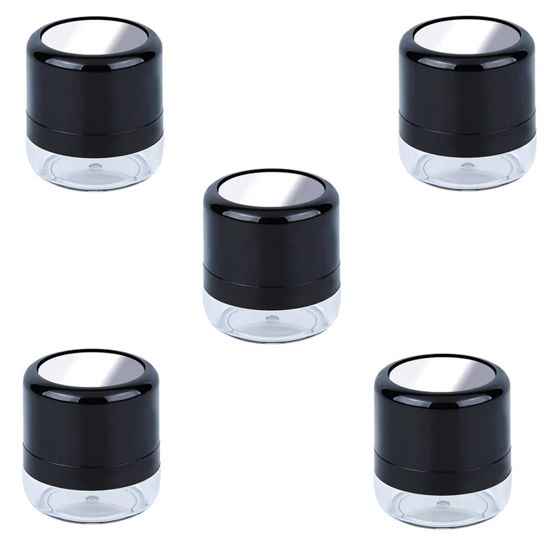 B98A-lege losse poederdoos, make-up poederdoos, draagbare spiegel losse poederdoos, spiegelreizen DIY make-up foundation