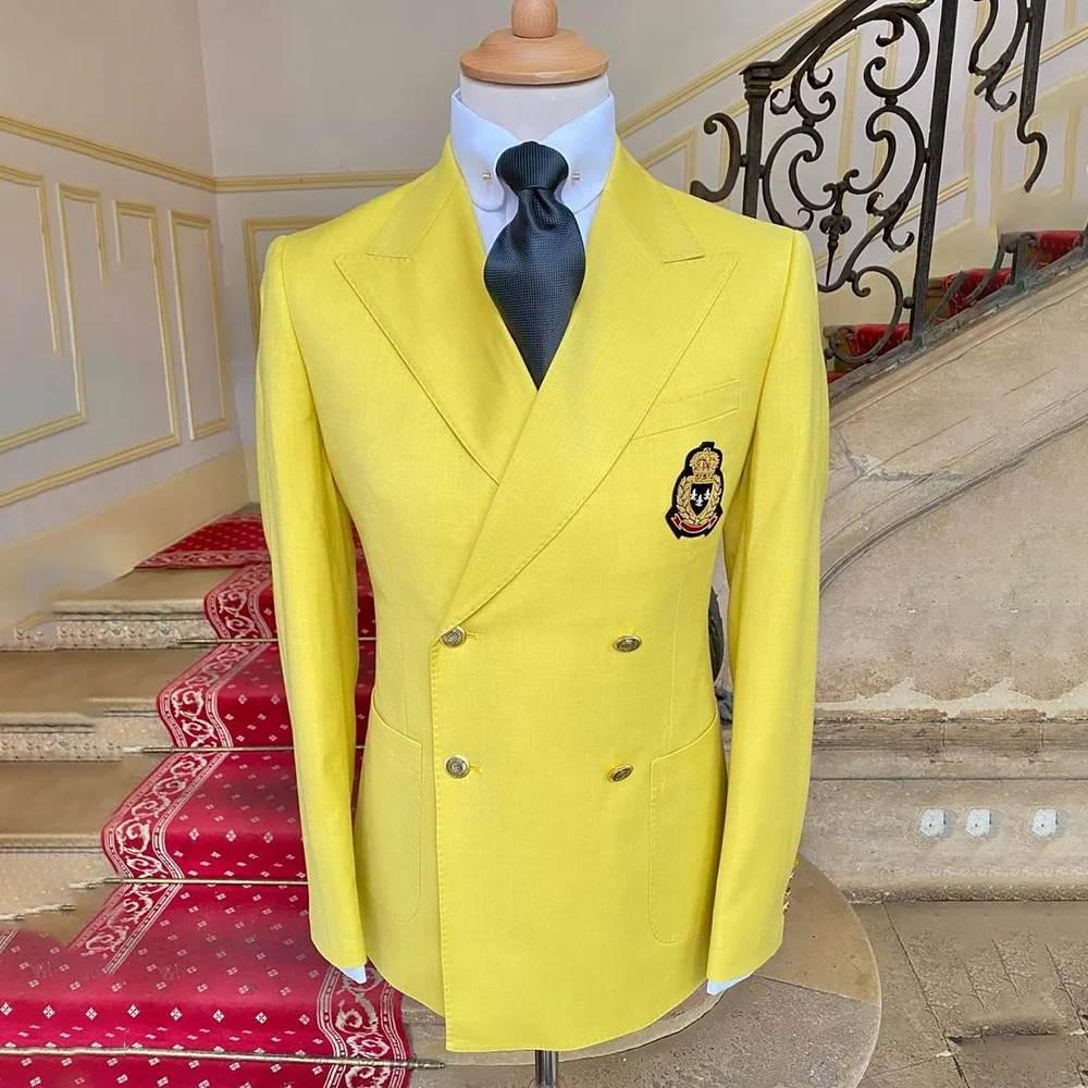 

Slim Fit 2 Pieces Men's Suit Set High Quality Durable Material Spring Autumn Suitable for Various Ocns