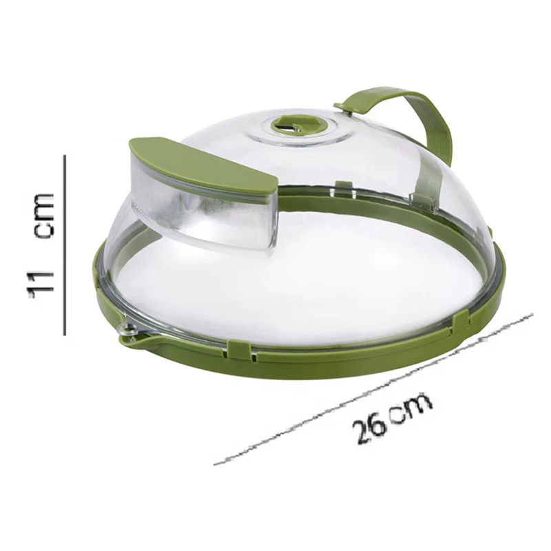 ABSS-2X غطاء الميكروويف للأغذية غطاء رش الميكروويف الشفاف مع مقبض وصندوق الماء غطاء تسخين سبلاش الميكروويف #6