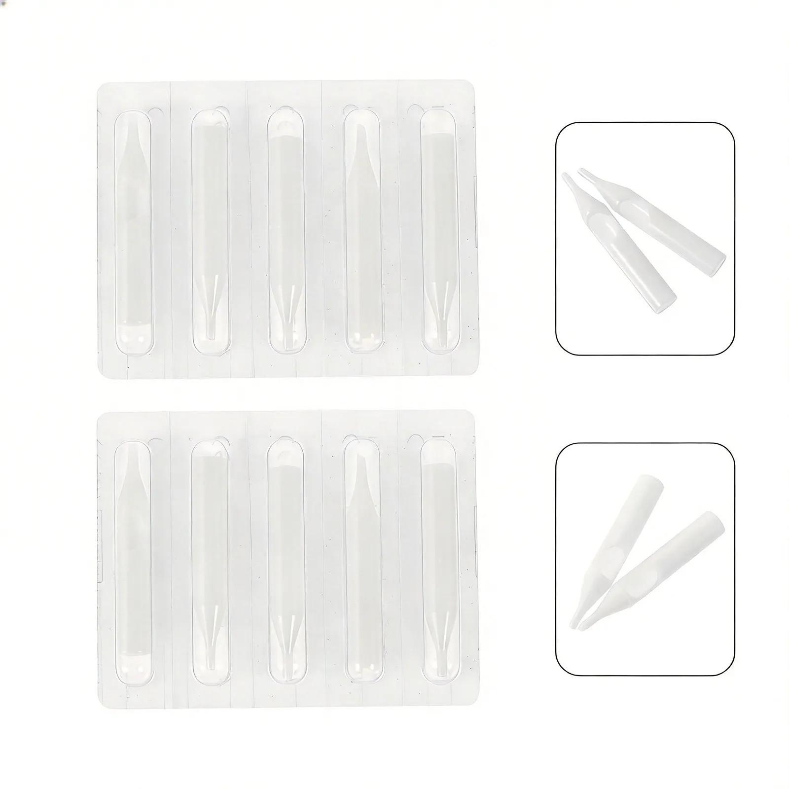 Premium Disposable Tips ABS Construction Sterile Hygienic One-Time Use Tattoo Machine Nozzle Accessories Supplies