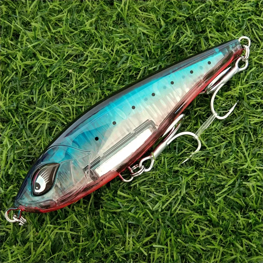 2pcs 150mm 77g Sinking Offshore Twitch Bait Fishing Lure Jerkbait Heavy Duty 4X Hooks Artificial Hard Bait Fishing Lures