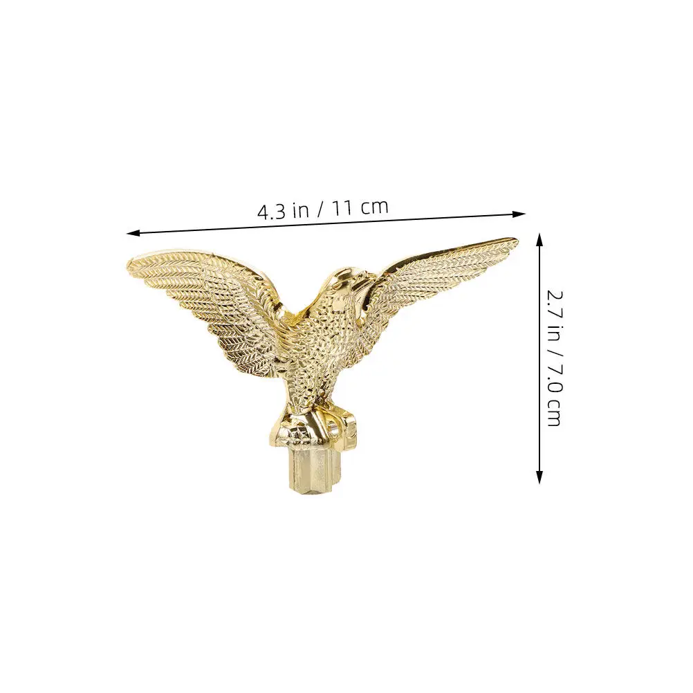 2Pcs Flag Pole Eagle Head Finial Sturdy Outdoor Flagpole Topper for Square Conference Hall Eagle Flag Topper Flagpole Toppers