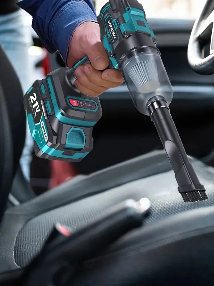 YOFIDRA Bürstenloser 2-in-1 Elektro-Luftbläser und -Sauger 80000RPM Turbo-Lüfter Laub- und Schneereiniger Gartenwerkzeug für Makita-Akkus
