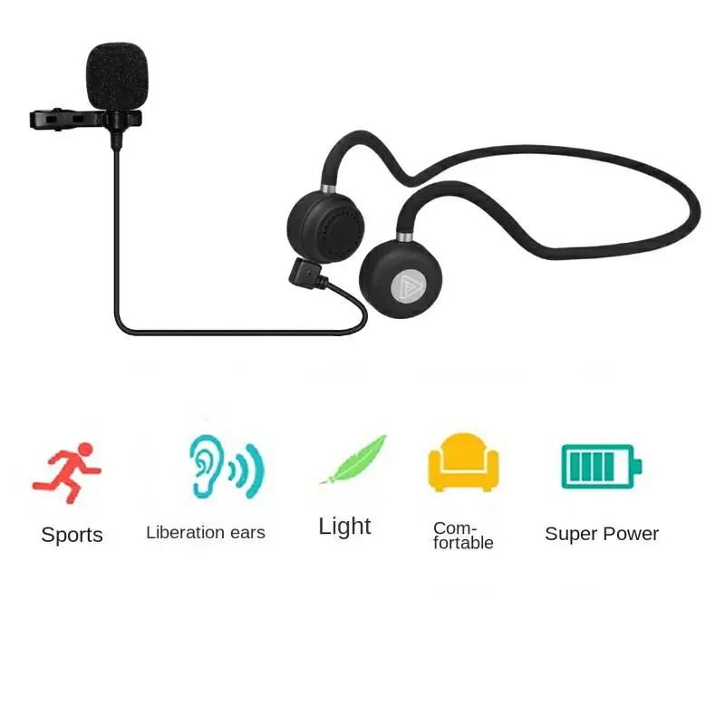 HUHD-HA15 New Auxiliary Bone Conduction Earphones Are Collapsible And Waterproof, Suitable For People With Hearing Impairment