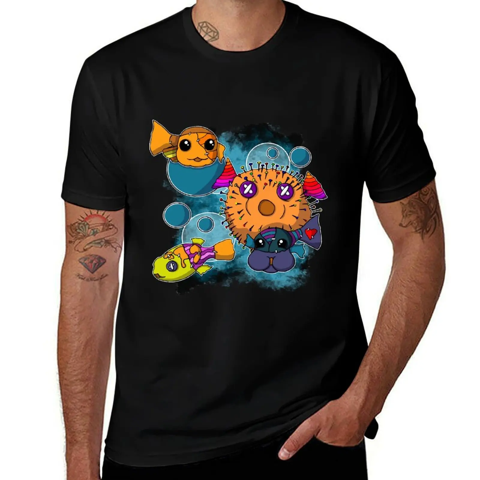 

T-Shirt for man Fish man graphic men Patchy shirts shirts shirts t Puffer designer t t for
