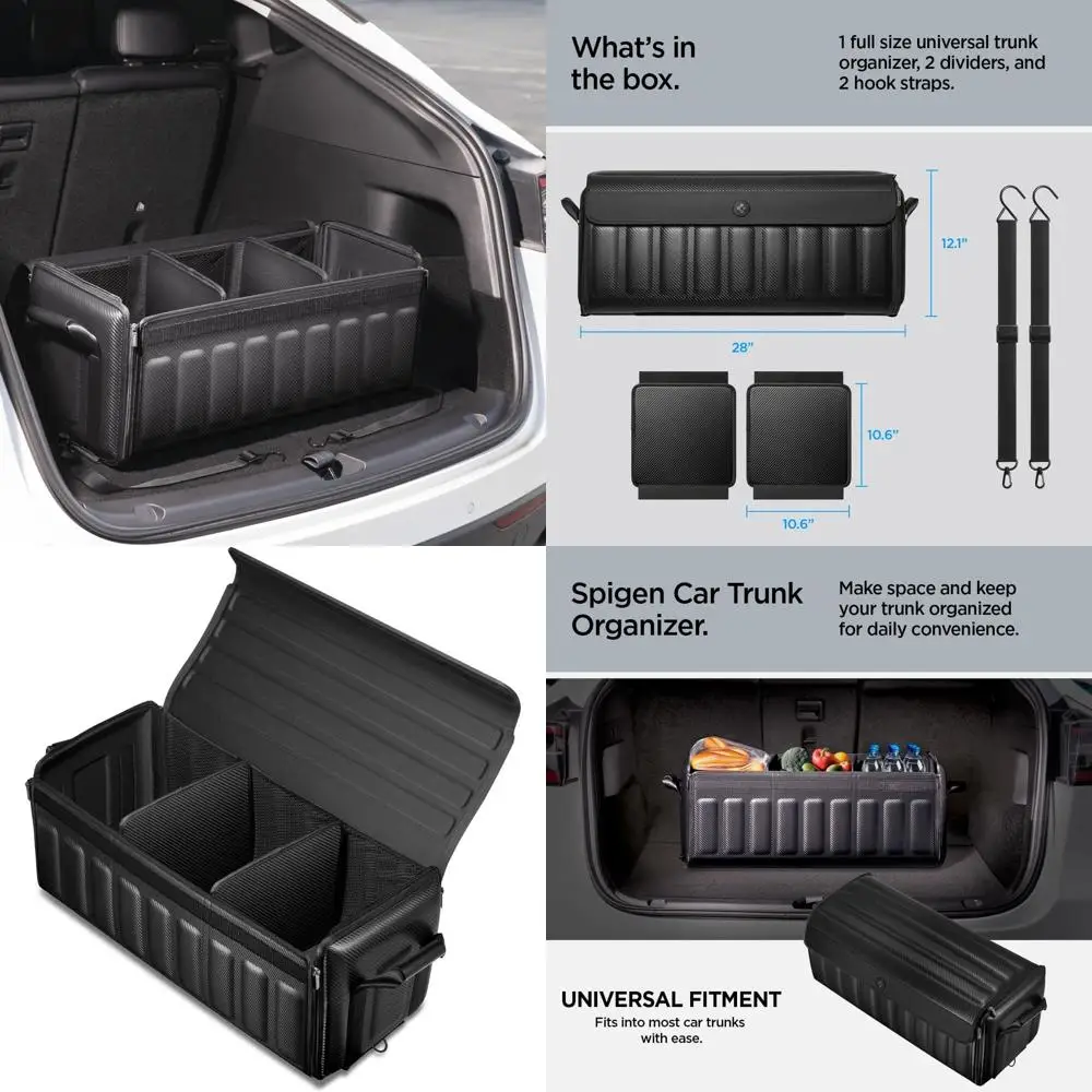 

Универсальный складной сверхмощный органайзер для багажника с крышкой для Tesla Model Y Juniper (2025/26), Model 3/Y/S/X/Cybertruck, SUV, Se