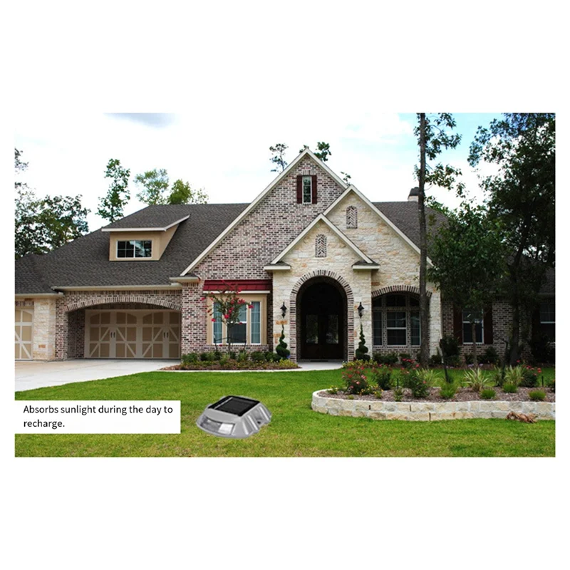 

AB42-IP68 Waterproof LED Solar Powered Road Stud Light Road Reflective Ground Light Warning Light