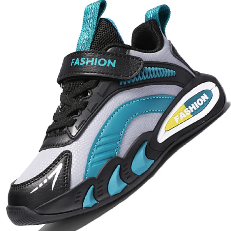 2026 Autumn New Kids Running Shoes Boys Fashion Leather Casual Walking Sneakers Children Breathable Comfort Sport Shoes Outdoor
