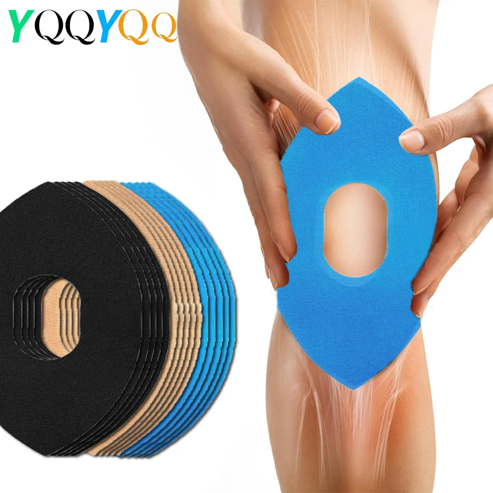 

5 PCS Kinesiology Tape for Knees,Waterproof Precut Kinesiology Tape for Knee Pain Relief,Elastic Athletic Tape for Knee Support
