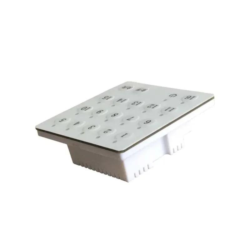 Pannello pulsanti bus 485 a 16 canali con accensione e spegnimento completi, interruttore di controllo bus RS485 con programmazione cinese a 18 tasti
