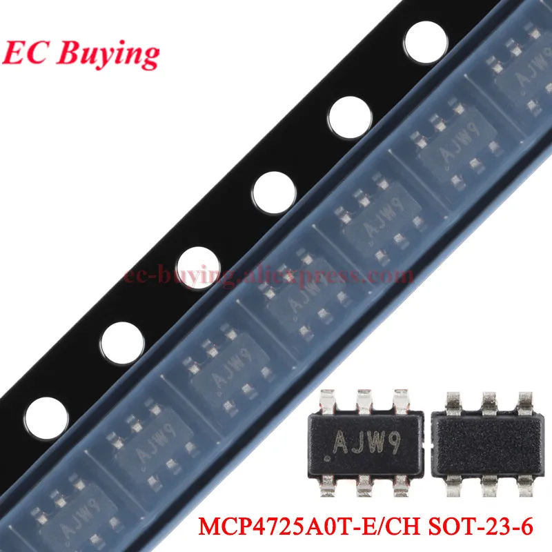 10Pcs/1pc MCP4725 DAC Conversion Module I2C Interface 12-bit Resolution Digital-to-analog D/A Converter Board MCP4725A0T-E A1T