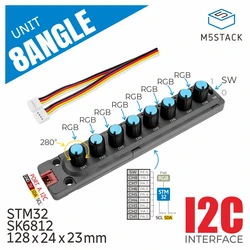 M5スタック公式8角度単位 (ポテンショメータ付き)