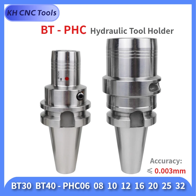 

High precison Hydraulic Chuck Tool Shank BT30 BT40 PHC06 PHC08 PHC10 PHC12 PHC16 PHC20 Collet BT Hydraulic Tool Holder