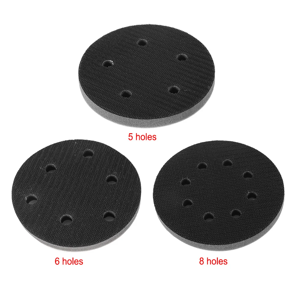 125mm Diameter Soft Sanding Interface Pad Soft Buffer Sponge Interface Cushion Pad for Sanding Pads Soft Sponge Sanding Pads