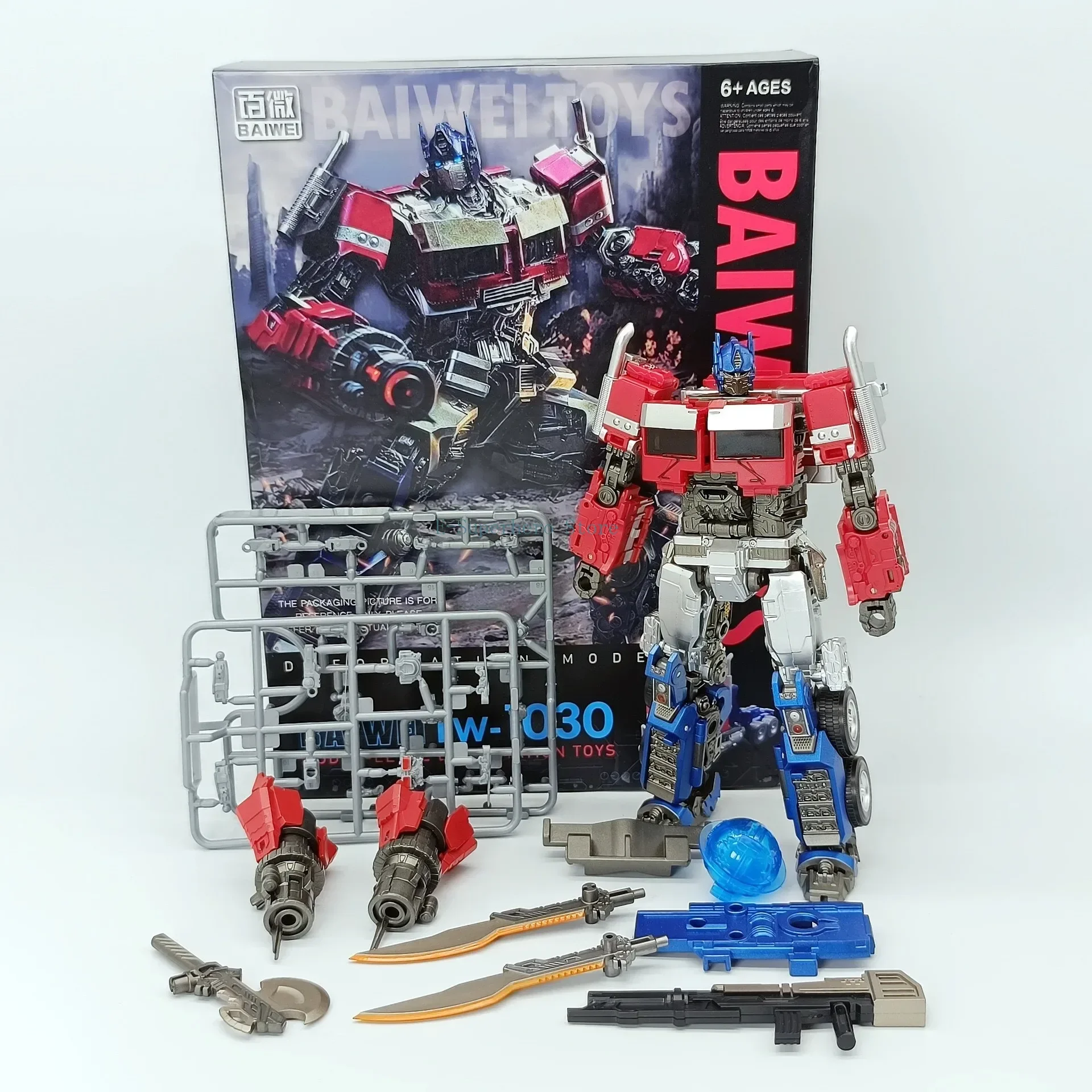 จุดสินค้า Baiwei Transforming ของเล่น TW1030 OP ภาพยนตร์ 7 หุ่นยนต์ KO SS102 รูป Action Figures ของขวัญสะสม