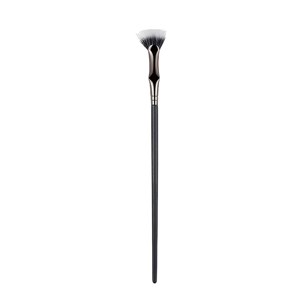 New Fan Shaped Double-layer Eyelash Brush Double-Sided Wood Head Eye Lash Wand Eye Shadow Wash Cleanser Brush for Mascara