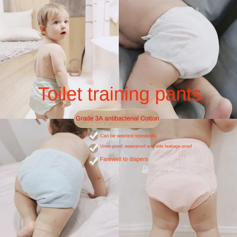 Reusable Diapers For Kid Baby Babies Toddler Newborns Infant PP Boy Girl Breathable Cotton Cloth Washable Train Panties Underwe