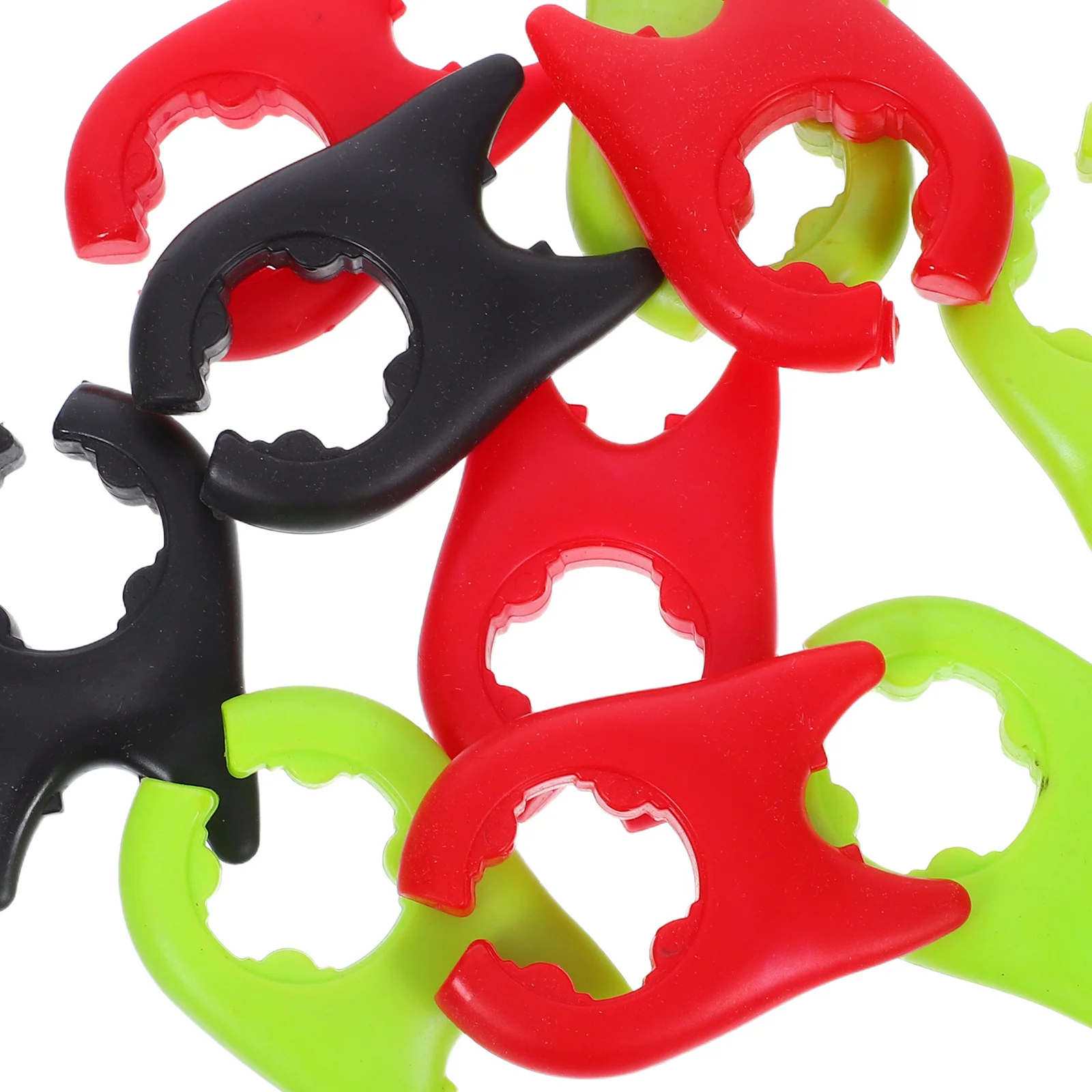 10Pcs Pot Spatula Holder Kitchen Utensil Organizer Clip Edge Mount Non-Slip Heat Resistant Cooking Tool Rack for Pans