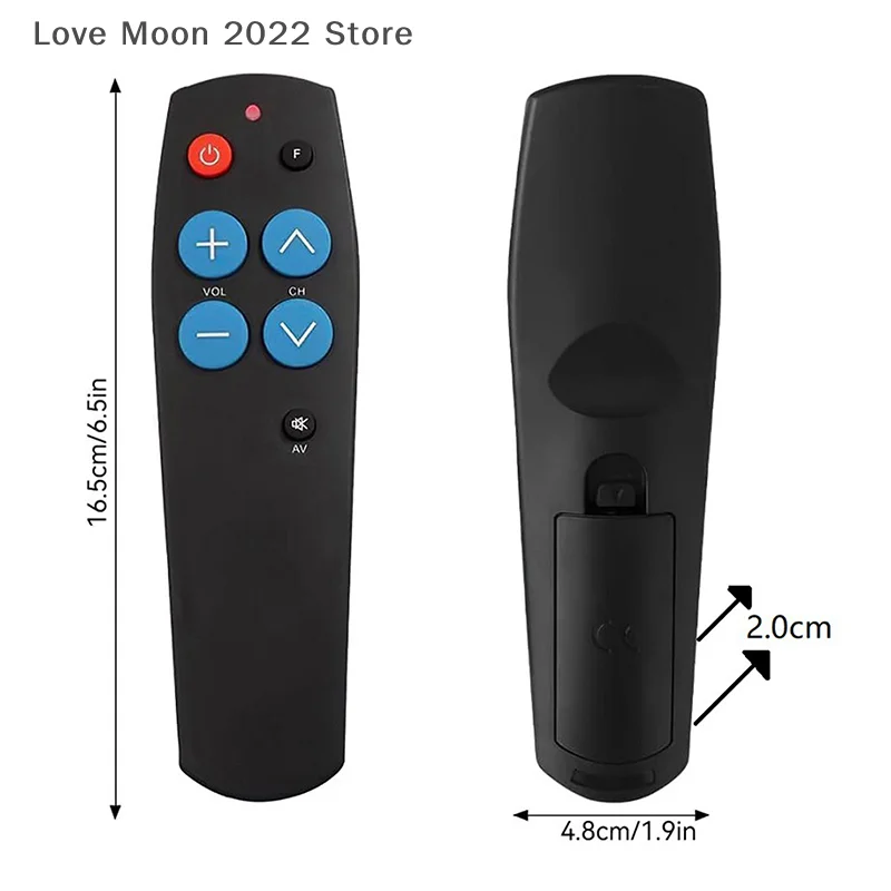 All-in-One Intelligent IR Learning Remote with 7 Primary Buttons, Ideal for TV, CD, DVD, STB, DVB, Hifi TV BOX