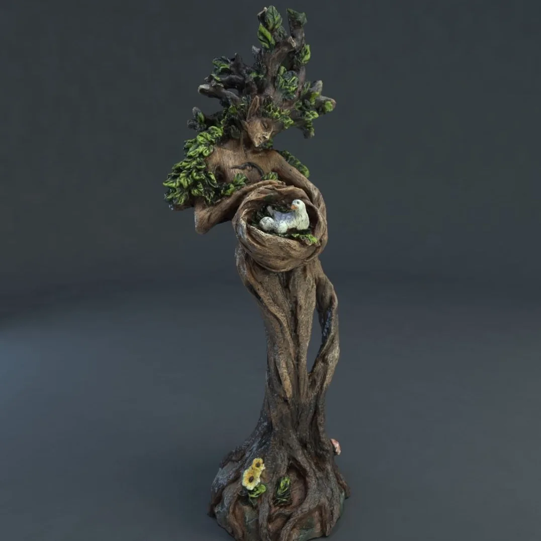 New Natural Forest Goddess Bird Statue Resin Ornament Desktop Decoration Personalized Creative Garden Ornament