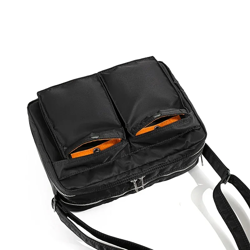 Japanese Style Men Nylon Small Messenger Bag Trendy Diagonal Backpack Chest Bag Light Boy Casual Travel Waterproof Shoulder Bag