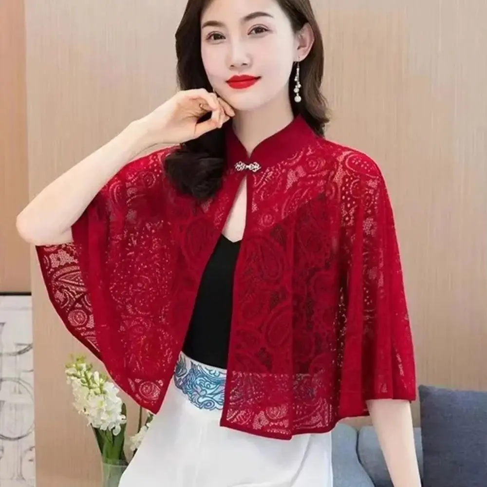 Exquisite Retro Flapper Shawl Boho Chic DIY Lace Shawl Poncho Hollow Out Multicolor Hollow Out Vest Evening Gown Accessories