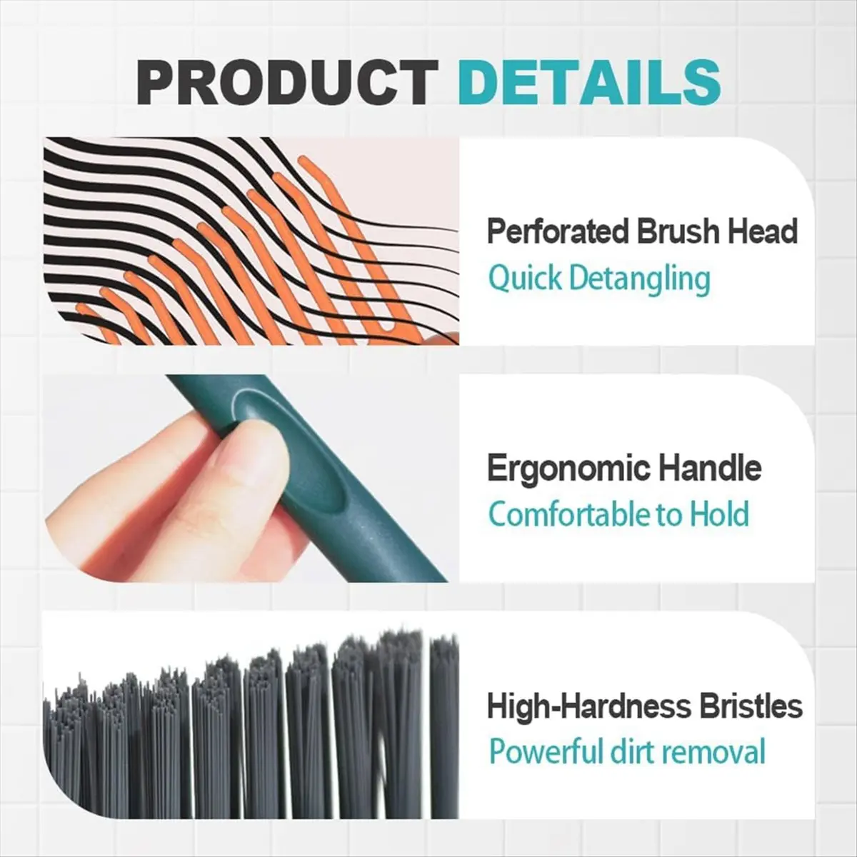 A56K Dual-Action Hair Brush Cleaner, Ergonomic Cleaning Tool for Home & Salon, Ideal for Travel & Professional Use Orange