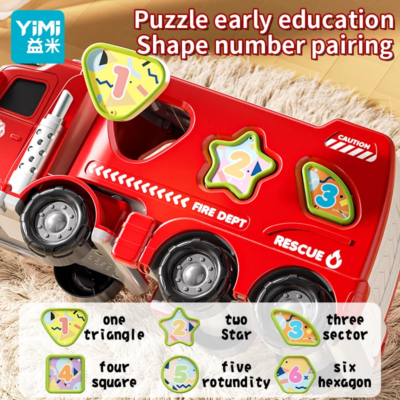 ألعاب شاحنة البناء للأولاد والبنات من سن 3 4 5 6 سنوات، شاحنات نقل الناقل للأطفال، هدية عيد الميلاد للأطفال الصغار