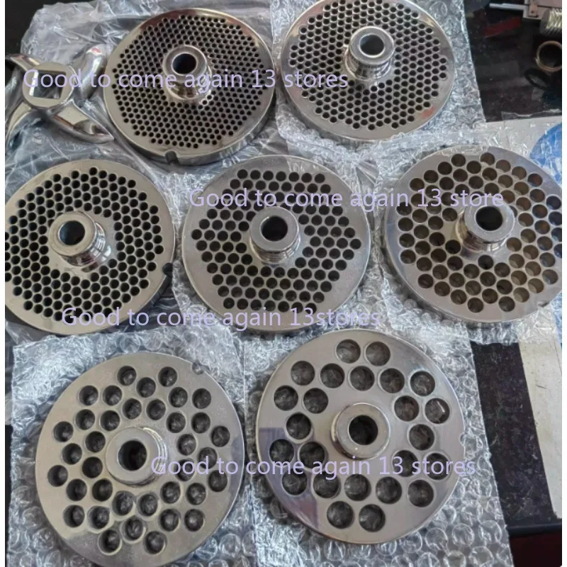 128-C/D-type Commercial Meat Grinder Parts Stainless Steel Perforated Grate and Screen Plate Cross-shaped Knife Head  Accessorie