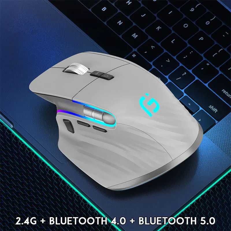 

Type C 2.4G Wireless Mouse Rechargeable Silent Ergonomic Computer DPI Up 4000 For Tablet Macbook Air Laptop PC Gaming Office