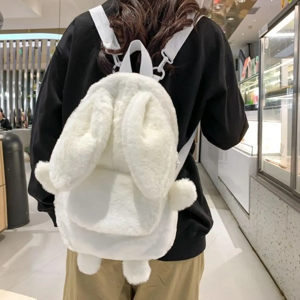 

Рюкзак Fashion Academy Fengrui Camp для женщин, зимний, новый, с милым кроликом, на молнии, свежий, дышащий, прочный, двойного назначения