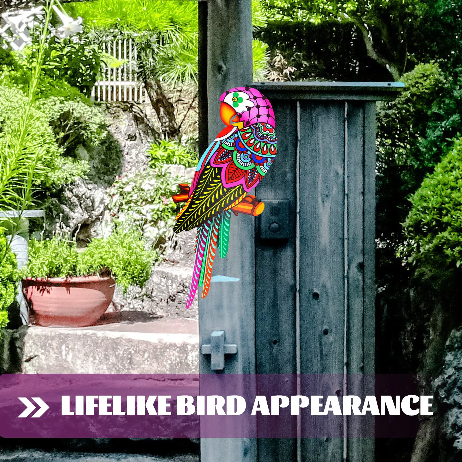 Metal Toucan Wall Decor Hanging Bird Art for Garden Patio Fence Outdoor Home Decoration