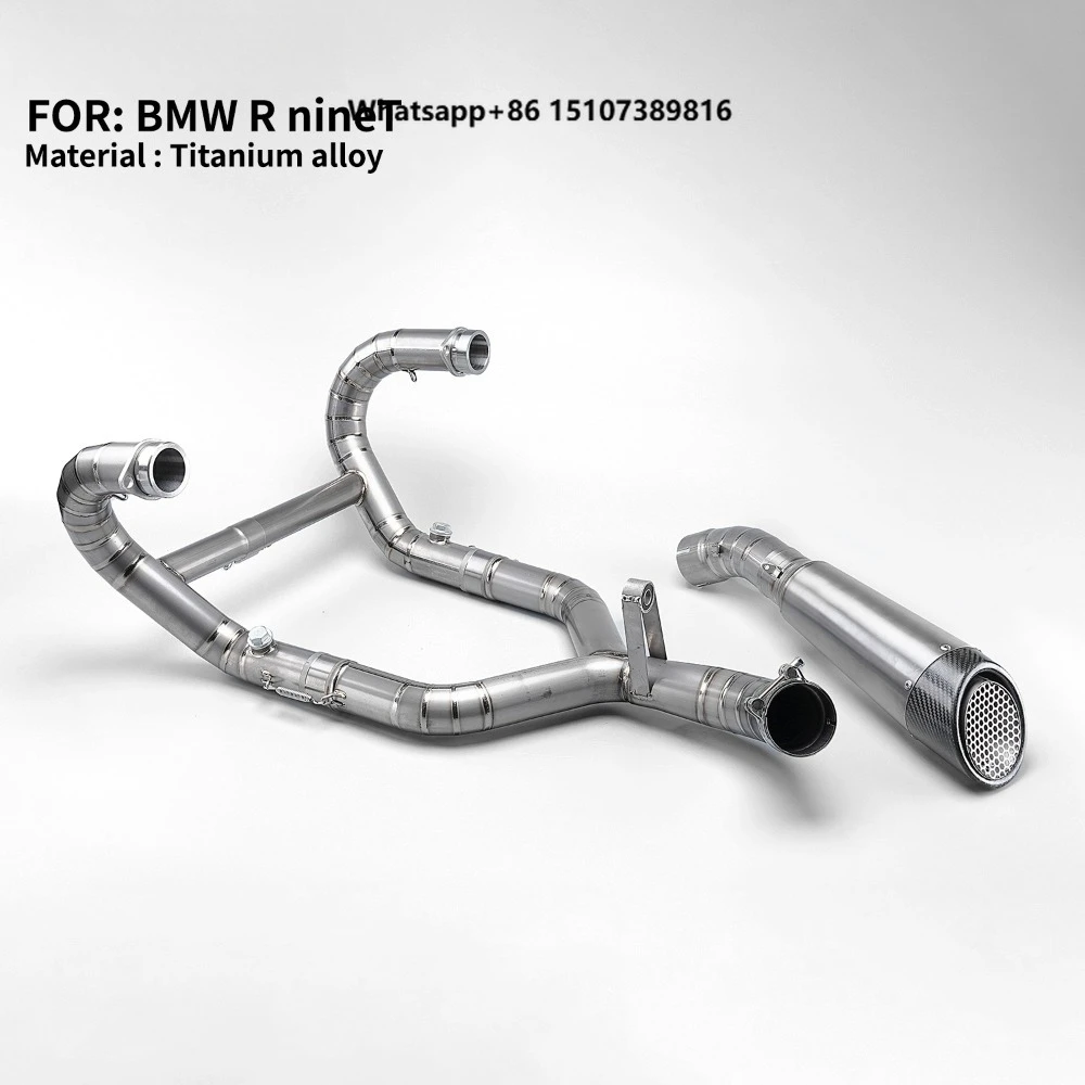 

for R Nine T Titanium Alloy Motorcycle Exhaust System SC Muffler Silver 2014-2020