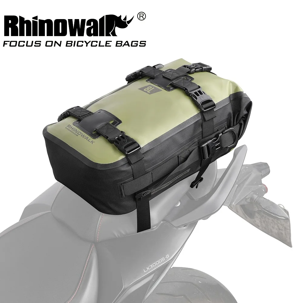 

Rhinowalk Motorcycle Tail Bag 100%Waterproof Motorcycle Rear Bags Motorcycle Luggage Case Motor Side Back Seat Pack Travel Case