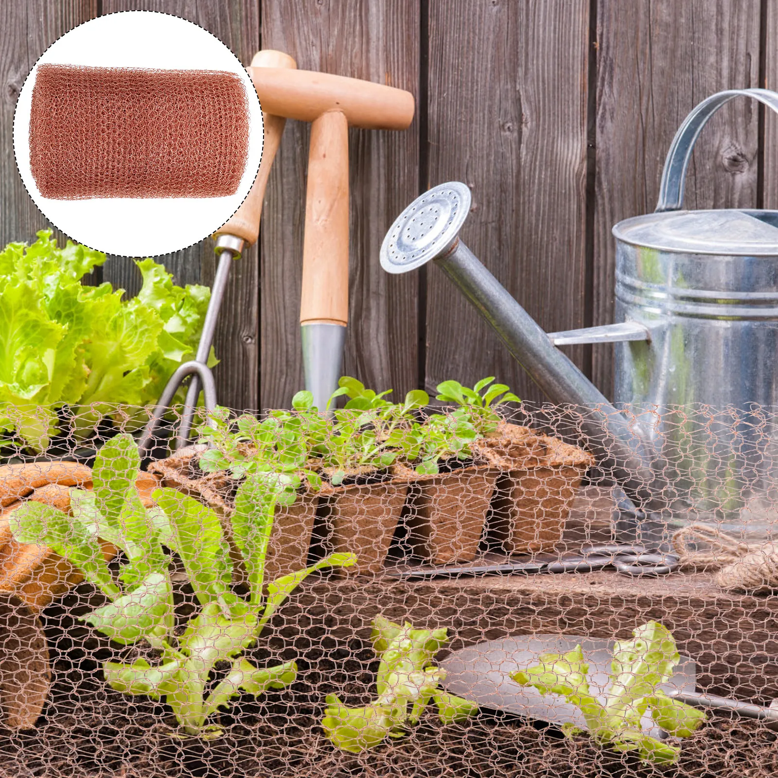 

Медная сетка премиум-класса, гибкая, нержавеющая, вязаная, нарезаемая, для защиты сада от улиток, грызунов и насекомых-вредителей