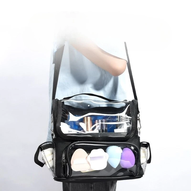 Cosmetic Makeup Tools Bag Large Capacity Makeup Brush Holder Travel Makeup Artist Bag Waterproof Cosmetic Organizer with Divider
