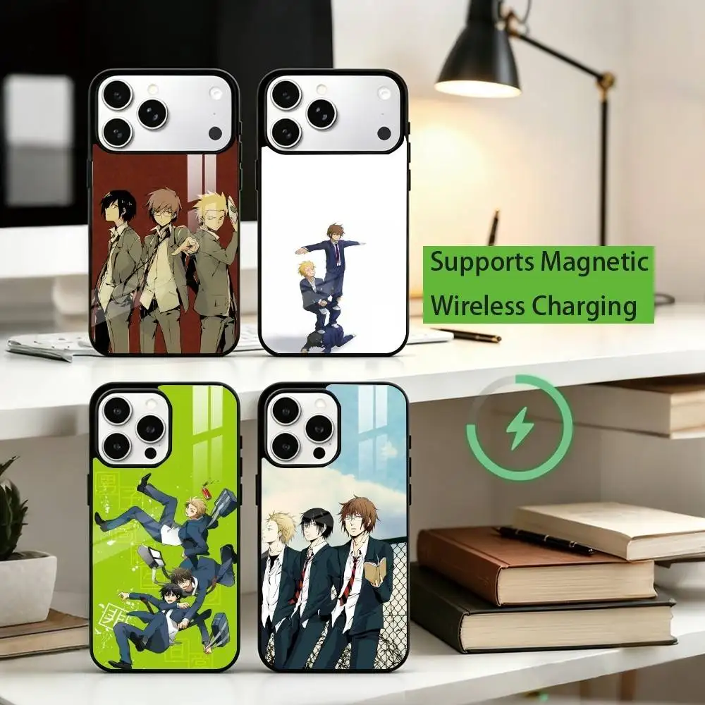 

D-Danshi Kousei no Nichijou Phone Case For iPhone17,16,15,14,13,12,11 Plus,Pro Allows magnetic wireless charging