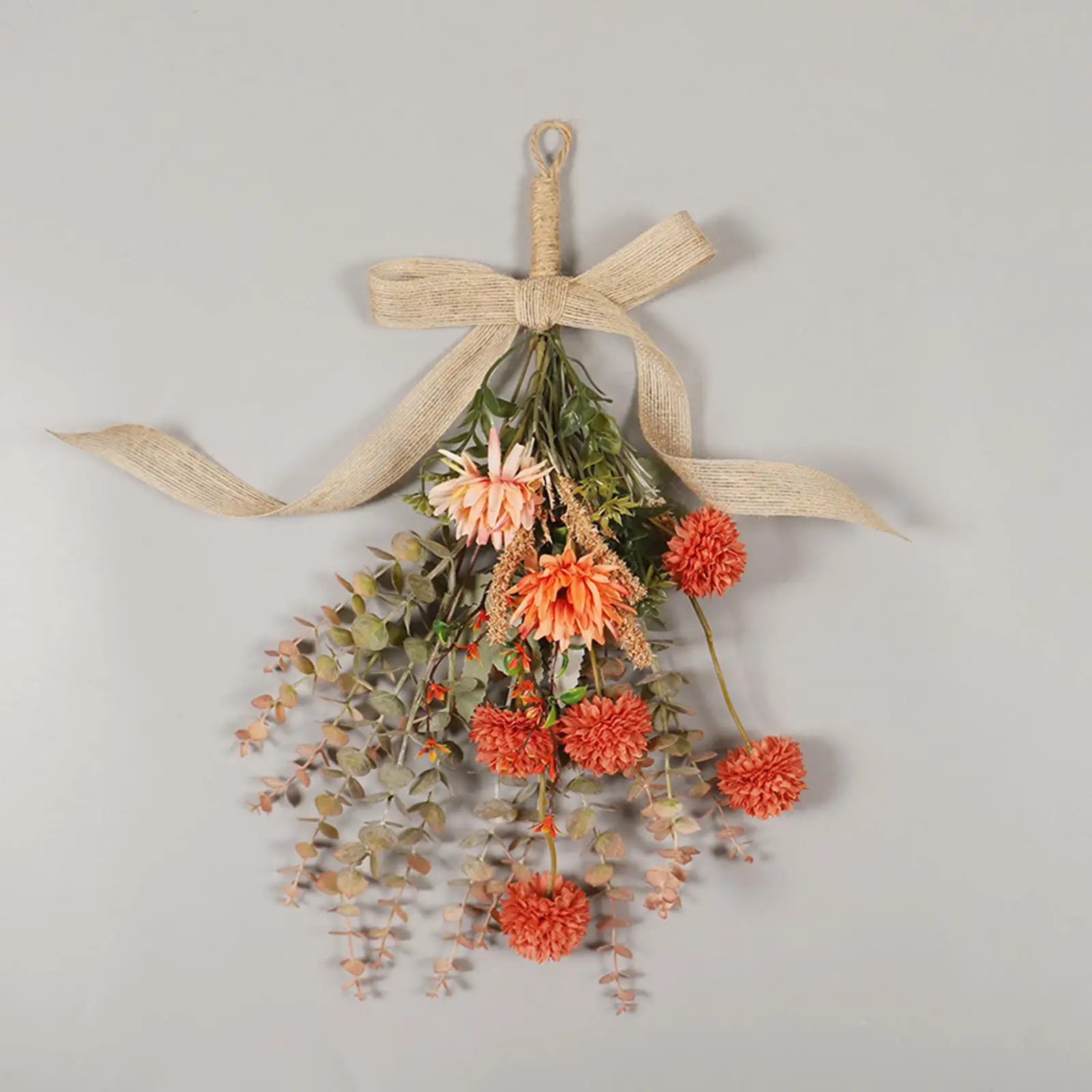 

Artificial Floral Swag Floral Flower Teardrop Wreath for Fence Yard Office