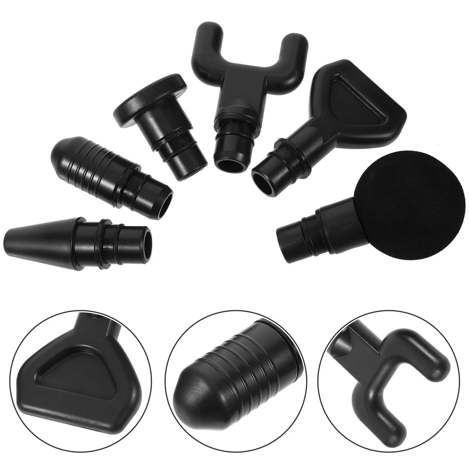 

1Set Heads Replaceable Massager Head for Muscle Relaxation Portable Fitness Therapy Tool for Athletes