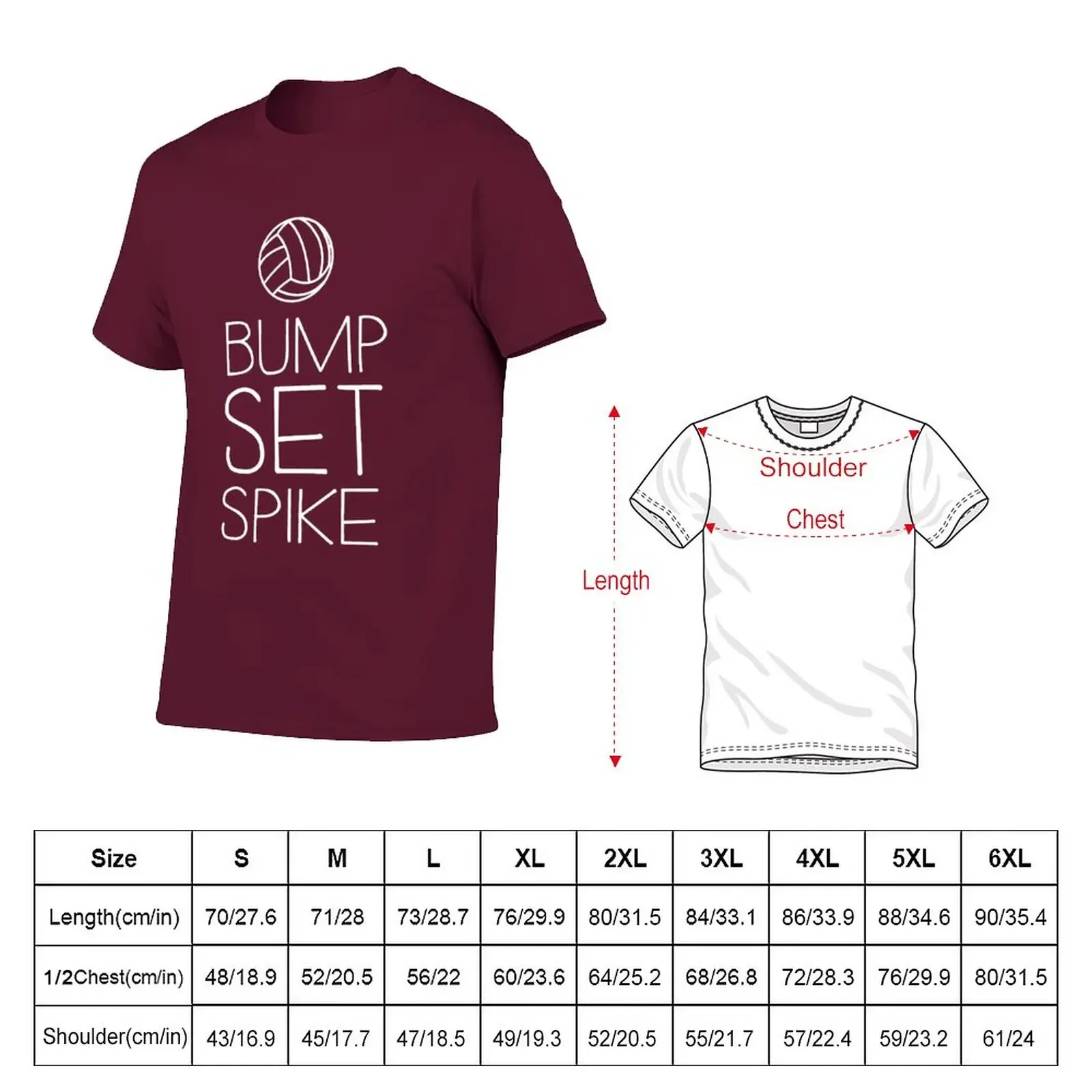 Volleyball. Bump. Set. Spike T-Shirt aesthetic clothes Blouse mens workout shirts