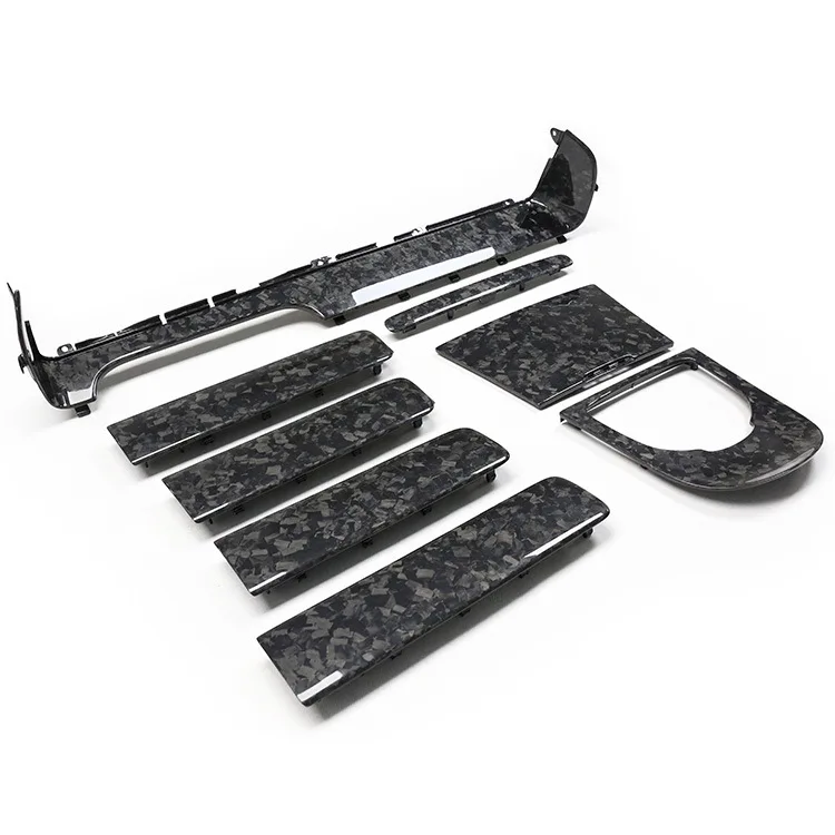 Suitable for Mercedes Benz G-Class W464 G63 G500 G350d Carbon Fiber Interior Trim Central Control Modification and Upgrading