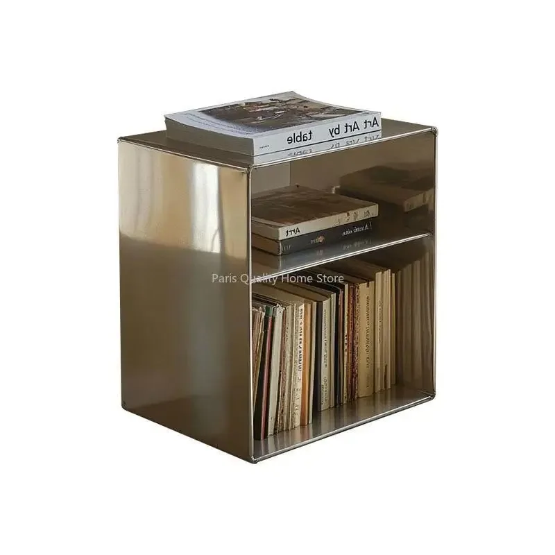 #Living Room Sofa Side in Ancient Style Metal Coffee Bed Side Table Coffee Table Shelf Magazine Shelf