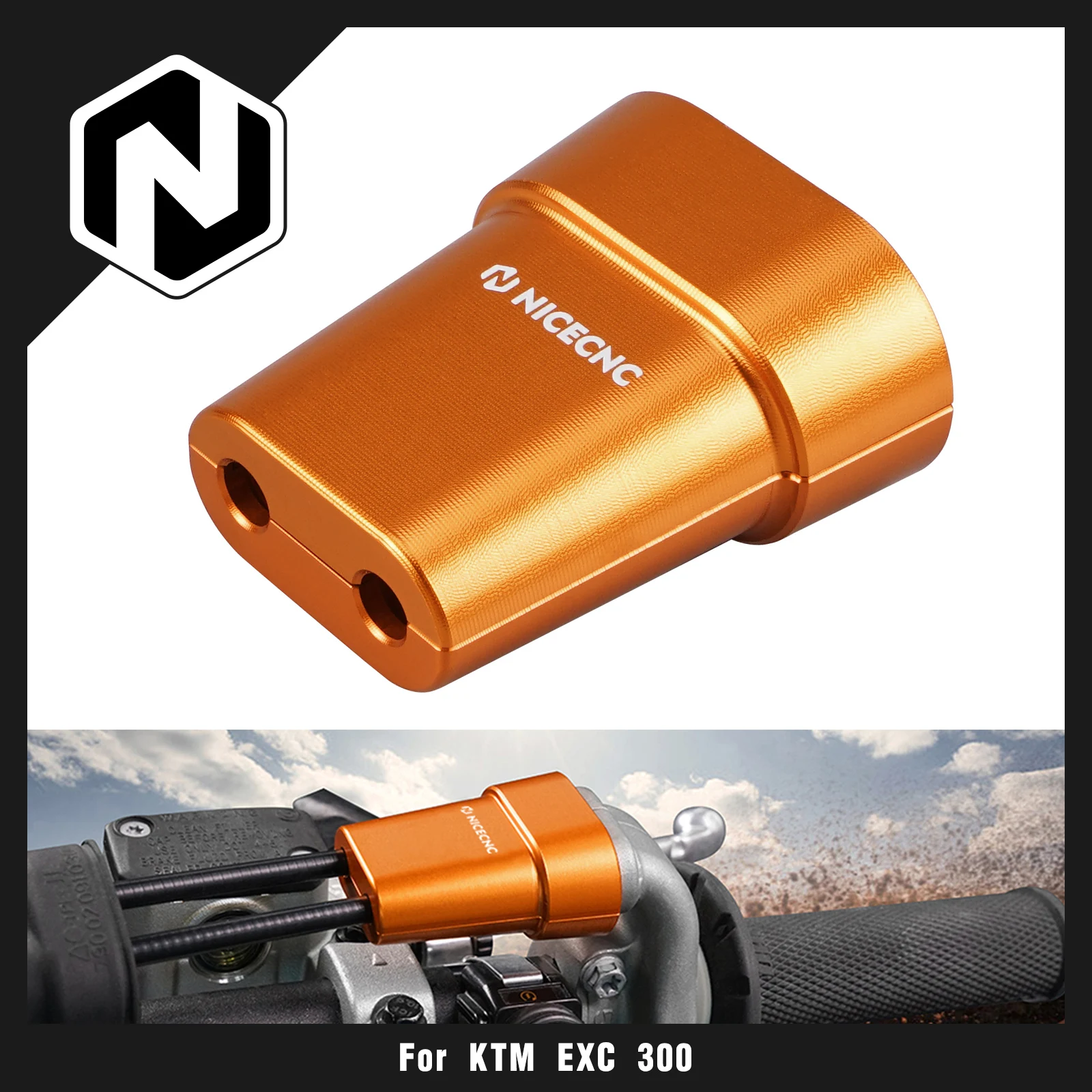 NICECNC For KTM 2017-2023 EXC 300 EXCF 350 EXC450F XCW XCFW Throttle Cable Guard Cover SX125 SXF 250 SXF 450 XC XCF 2017-2022