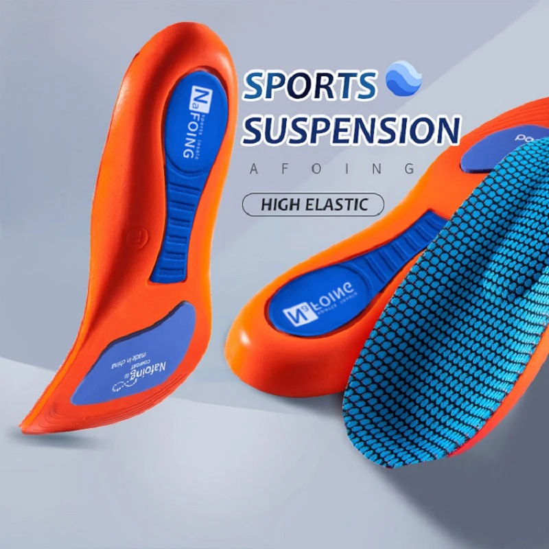 Solette ortopediche sportive per piedi uomo donna EVA scarpe traspiranti con assorbimento degli urti soletta per la corsa basket Sport Care Pads