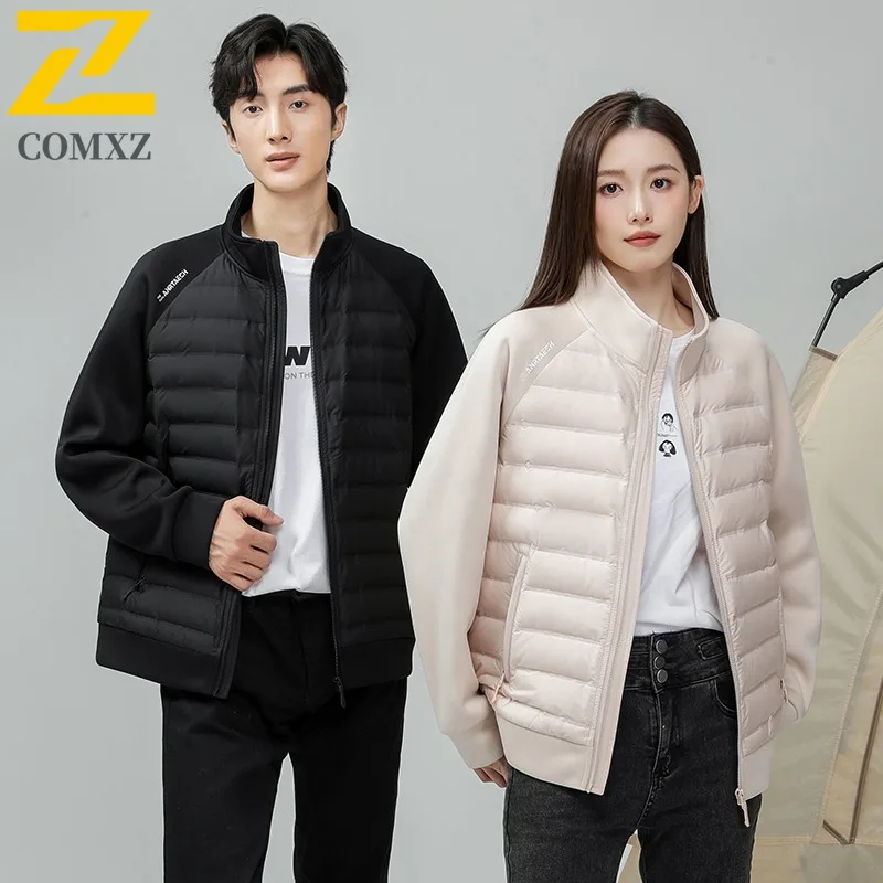 

COMXZ Мужская стеганая куртка Мягкая теплая легкая конструкция Кемпинг Путешествие Модная зимняя прогулка Хлопковая стеганая куртка Ежедневное ветрозащитное стеганое пальто